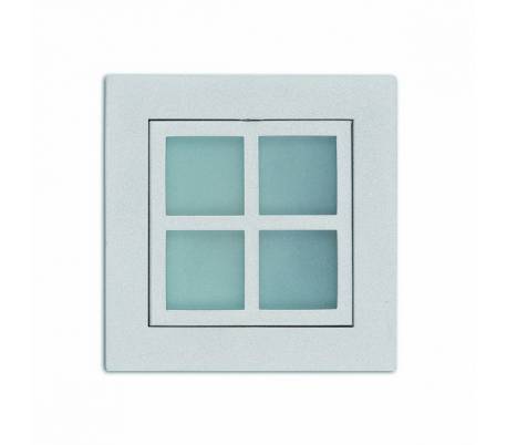 Aplique de aluminio ADO Cromo ambiente halógeno de pared
