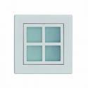 Aplique de aluminio ADO Cromo ambiente halógeno de pared