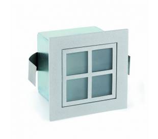 Aplique de aluminio ADO Cromo ambiente halógeno de pared