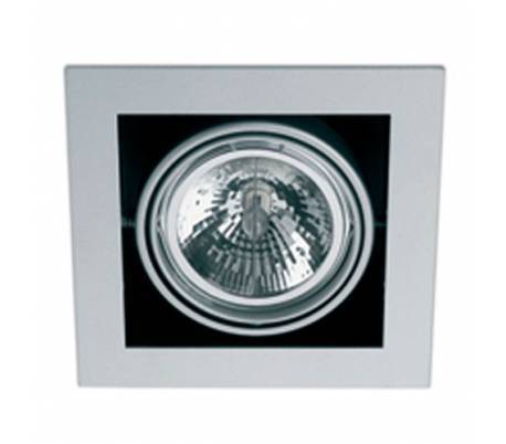 Aplique de aluminio ADO Cromo ambiente halógeno de pared