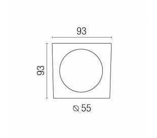 Aplique de aluminio ADO Cromo ambiente halógeno de pared