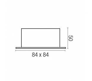 Aplique de aluminio ADO Cromo ambiente halógeno de pared