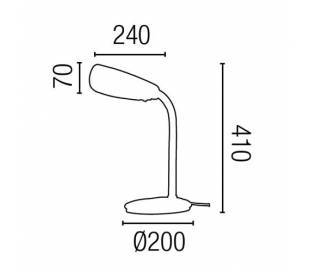 Aplique de aluminio ADO Cromo ambiente halógeno de pared