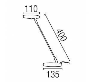 Aplique de aluminio ADO Cromo ambiente halógeno de pared