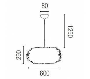 Aplique de aluminio ADO Cromo ambiente halógeno de pared