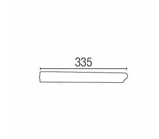 Aplique de aluminio ADO Cromo ambiente halógeno de pared