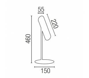 Aplique de aluminio ADO Cromo ambiente halógeno de pared