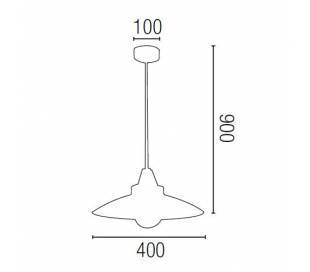 Aplique de aluminio ADO Cromo ambiente halógeno de pared