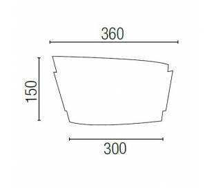 Aplique de aluminio ADO Cromo ambiente halógeno de pared
