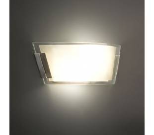 Aplique de aluminio ADO Cromo ambiente halógeno de pared