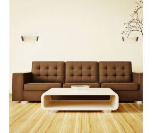 Aplique de aluminio ADO Cromo ambiente halógeno de pared