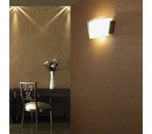 Aplique de aluminio ADO Cromo ambiente halógeno de pared