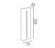 Aplique de aluminio ADO Cromo ambiente halógeno de pared
