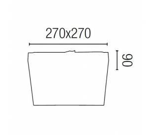 Aplique de aluminio ADO Cromo ambiente halógeno de pared