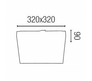 Aplique de aluminio ADO Cromo ambiente halógeno de pared