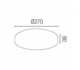 Aplique de aluminio ADO Cromo ambiente halógeno de pared
