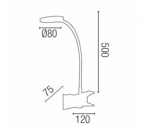 Aplique de aluminio ADO Cromo ambiente halógeno de pared