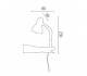 Aplique de aluminio ADO Cromo ambiente halógeno de pared