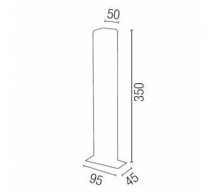 Aplique de aluminio ADO Cromo ambiente halógeno de pared