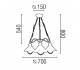 Aplique de aluminio ADO Cromo ambiente halógeno de pared