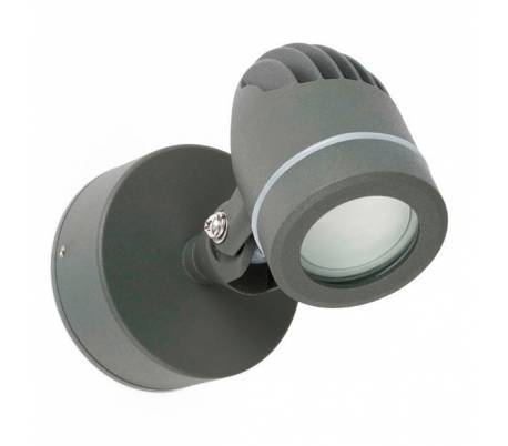 Wandleuchte LED aus Aluminiumdruckguss, dunkelgrau - GERA