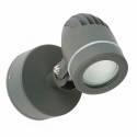 Wandleuchte LED aus Aluminiumdruckguss, dunkelgrau - GERA