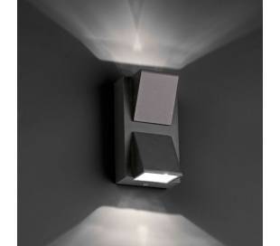 Wandleuchte LED aus Aluminiumdruckguss, dunkelgrau - KAMAL-2