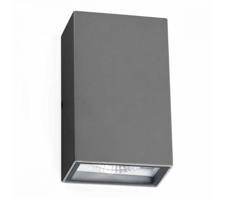 Wandleuchte LED aus Aluminiumdruckguss, dunkelgrau - LING