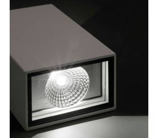 Wandleuchte LED aus Aluminiumdruckguss, dunkelgrau - LING