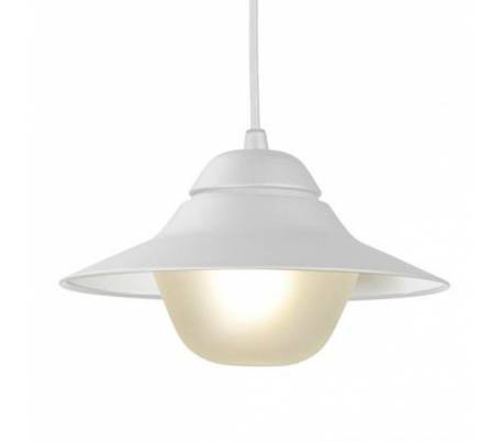 Pendelleuchte E27 aus Aluminiumdruckguss, weiß - SAIL-2