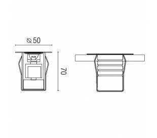 LED Einbauleuchte für Boden, Edelstahl 316 5000K - CROSBY